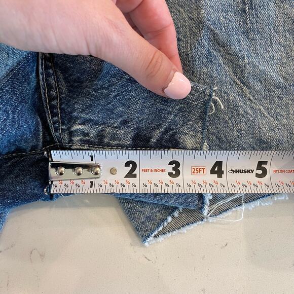 NWT AG-ED Denim Alexxis Short High Rise Wedgie Shorts size 33 - Picture 10 of 10